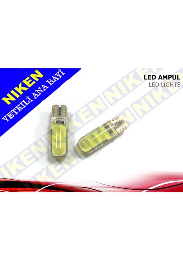 T10 Led-Park Ampul Ledi-Plaka Ampul Ledi Canbus Beyaz Silikon Led