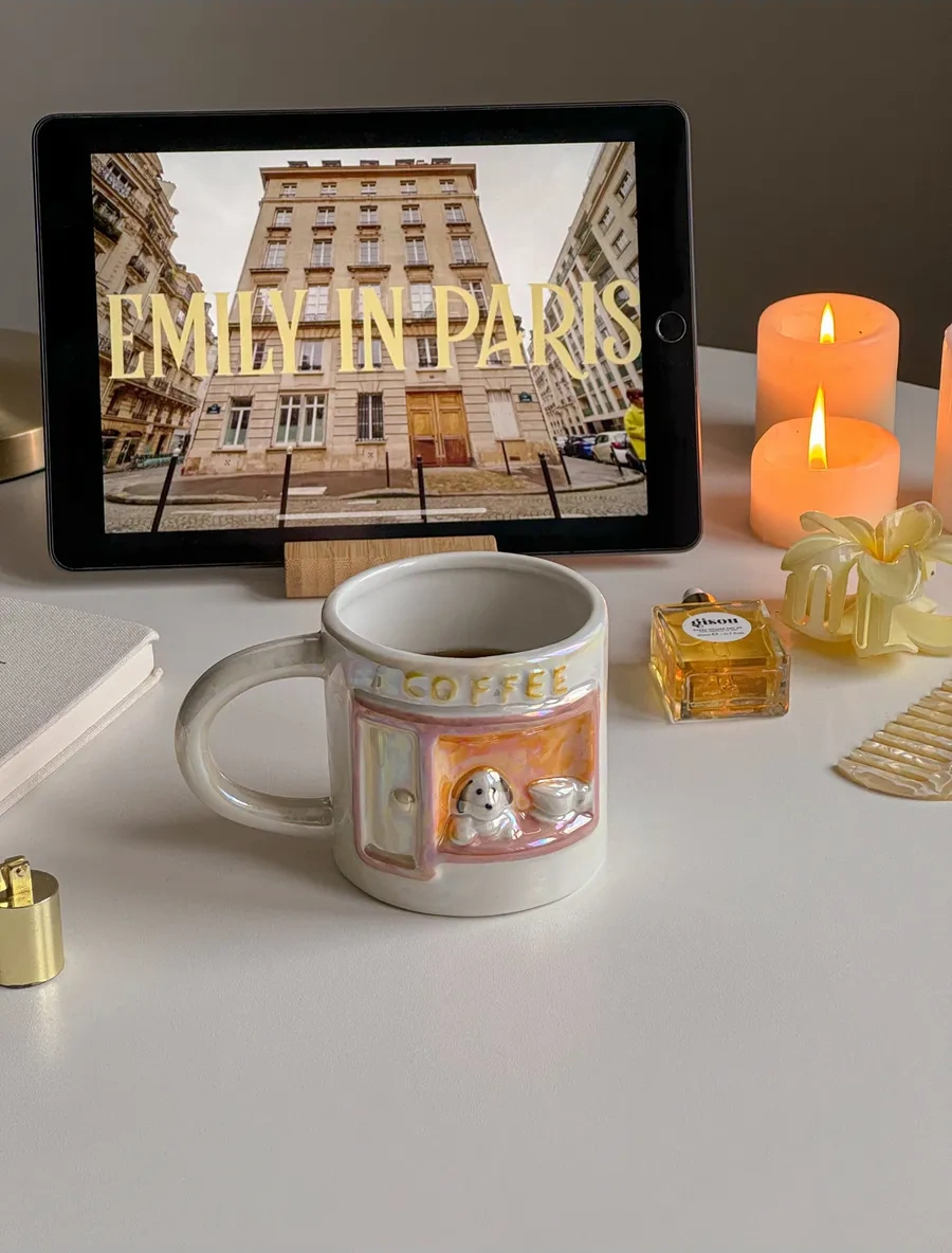 Perex Köpekli Kupa, Seramik Çay Ve Kahve Kupası, 320 Ml 280184115 Bej