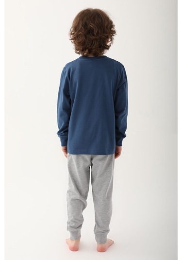 Mickey Mouse D4821-3 Çocuk  Koyu Indigo Pijama