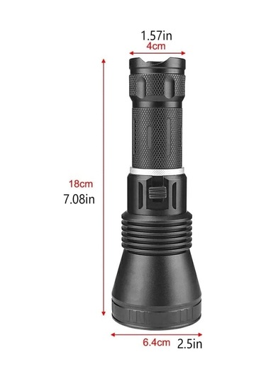 1200 Lümen Profesyonel Şarjlı El Feneri Wt-655 Çok Renkli