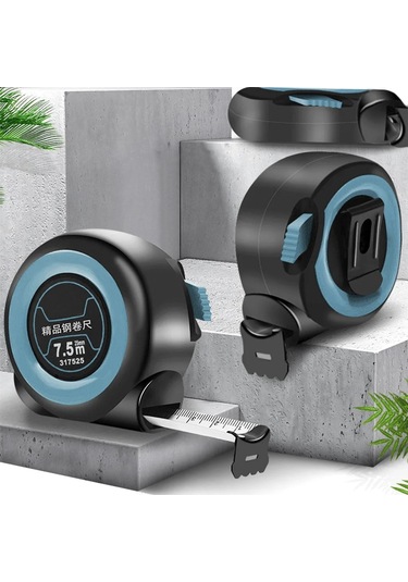 5mx19mm-geri Çekilebilir Mezura 3 5 7.5 10 M Otomatik Kilit Mesafe Ölçme Cetveli Aracı