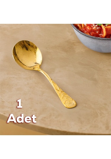 Porsima 5217 Metal Gold Sos Kaşığı Kepçe 13cm