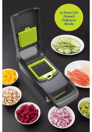 Mzf Çok Fonksiyonlu Sebze Doğrayıcı 13 Parça