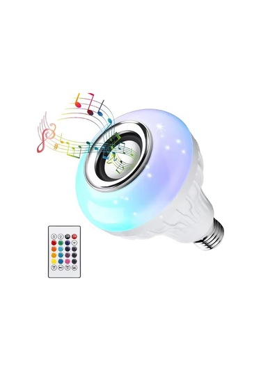 Ayt Ledx Al-spkr Kumandalı Bluetooth Hoparlörlü Ampul E27 500 Lümen Rgb Renkli Led Aydınlatma
