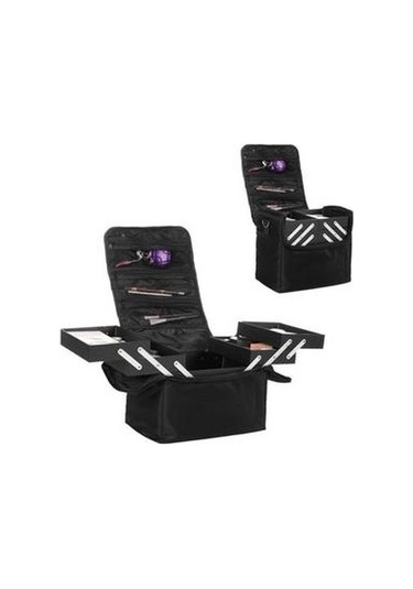 Unimarket Büyük Kapasiteli Kadınlar Kozmetik Saklama Kutusu Seyahat Taşınabilir Katlanabilir Saklama Kutusu Kozmetik Saklama Kutusu Seyahat Sbs4rf