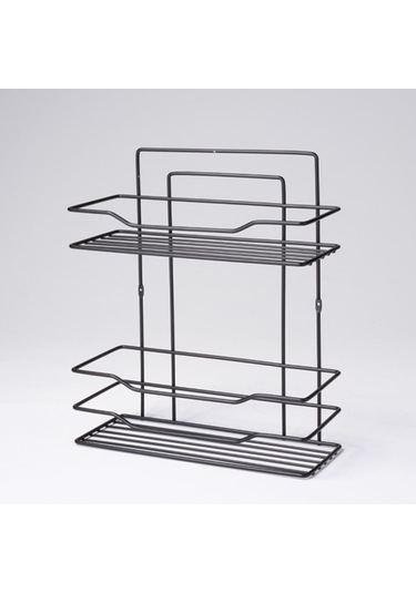 Mark Premium 2 Katlı Duş Rafı Paslanmaz Siyah Siyah