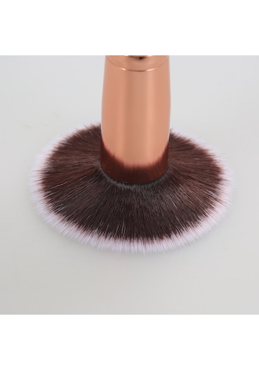 Moveevo Fondöten Fırçası Düz Üst Parlatma Fırçaları Yelpaze Kontur Pudra Fırçası Aydınlatıcı Allık Fırçası Makyaj Fırçaları