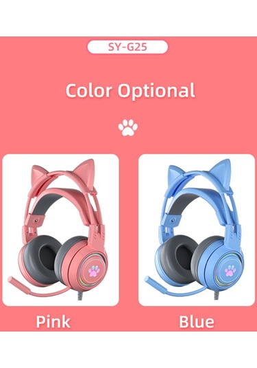 Suntek Sy-g25 Pc Için Usb Mikrofonlu Kablolu Oyun Kulaklığı