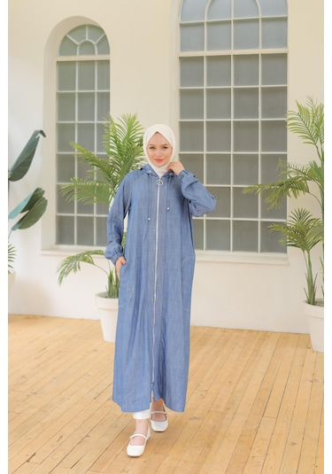 Armine Trend Kapüşonlu Giy Çık İndigo 24yt564-indigo İndigo