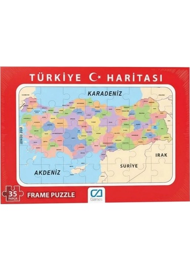 Mey İthalat Türkiye Haritası Frame Puzzle 35 Parça