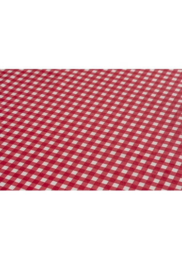 Ekose Masa Örtüsü Kırmızı
