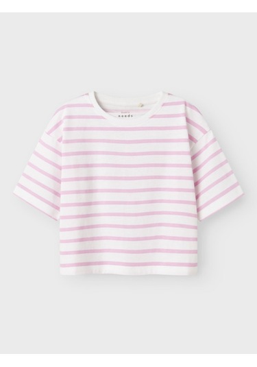 Name It Nmfvitanni Ss Short Rlx Top Kız Çocuk Crop T-shirt 13241601 Pembe