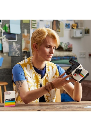LEGO® Ideas Polaroid OneStep SX-70 Kamera 21345-Yetişkinler için Dekoratif ve Sergilenebilir Model Yapım Seti - 516 Parça