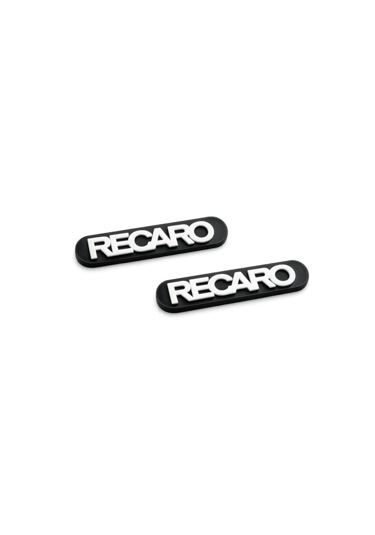 Recaro Koltuk Logo 2 Adet Arma Siyah - Beyaz
