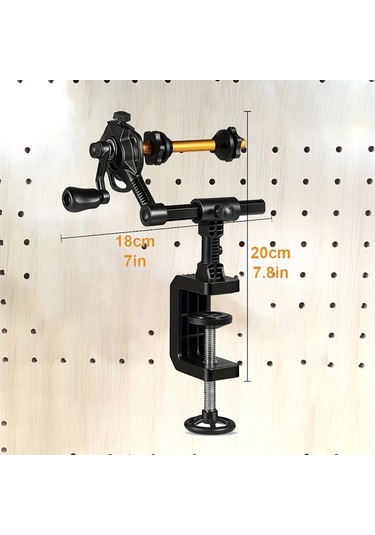 Xuweiwei Çok Fonksiyonlu Balıkçılık Hattı Makinesi Masa Kelepçesi Biriktiricisi 01 Döner Makara Pvc Malzeme Balıkçılık Aksesuarları