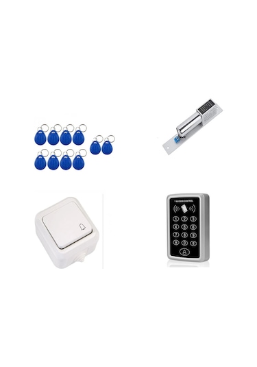 Manyetik İndüksiyon Kapı Kilidi-Şifreli - Kartlı Geçiş-Buton