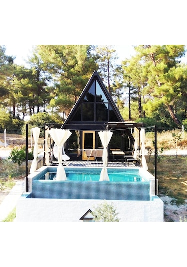 Masifev Stella 70M2 2+1 Dev Üçgen Ahşap Ev