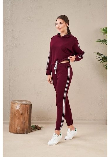 Pjs 23574 Kapüşonlu Kadın Eşofman Takım 001