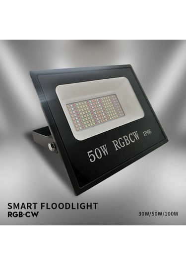 Cbtx 50w Tuya App Akıllı Led Işık Ip66 Su Geçirmez Renkli Rgb Lamba Açık Fabrika Depo Projektör Diğer