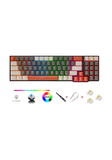 K780 Kompakt Mekanik Oyuncu Klavyesi-hot Swap-78 Tuş-switch li