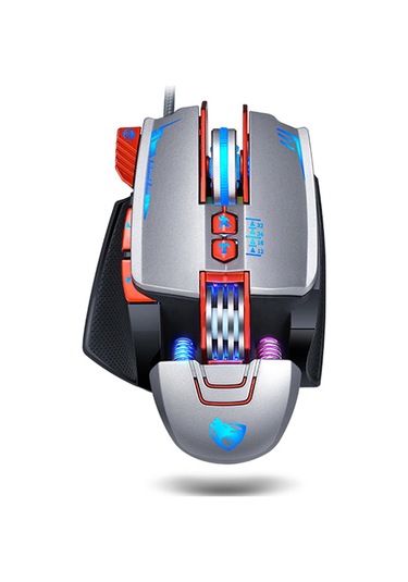 Geeroyoo T-wolf V9 Profesyonel Rgb Aydınlatmalı Oyun Faresi - 3200 Dpı, 7 Işık Modu, Ağırlık Ayarlı, Ergonomik Tasarım V9