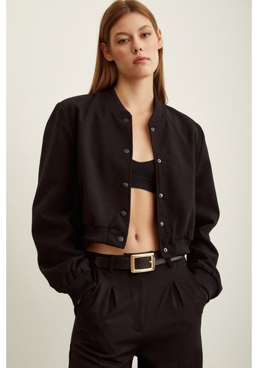 Never More Astarlı Çıt Çıtlı Mont Siyah