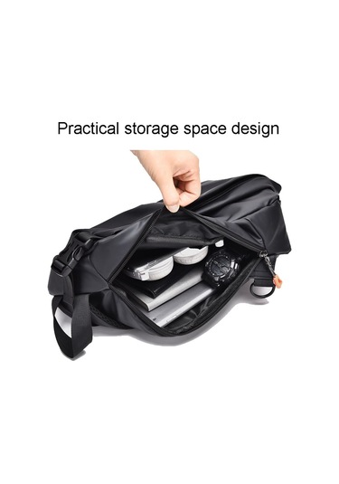 Sones Weıxıer 6013 Günlük Tek Omuzlu Çapraz Çantalar Çok İşlevli Motosiklet Spor Göğüs Çantası Gri