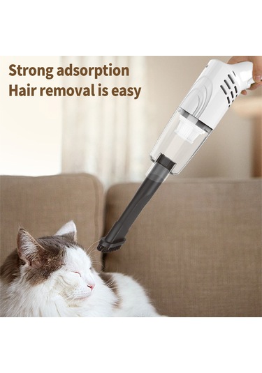 Shineyee Taşınabilir Usb Şarjlı Araç Vakumu - 5000pa Güçlü Emiş, 3 Nozullu Ve Bükülebilir Sap