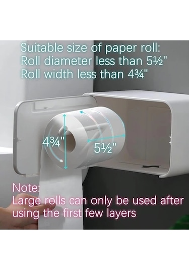 Fastbuy Gripli Küçük Şeffaf Pencere Tutucu, Kendinden Yapışkanlı Gri Duvar Montajı Tuvka Kağıdı Tutucu Gri