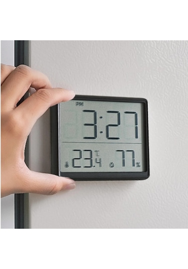 Monozone Pilli Lcd Dijital Ekran Mini Saat 9x7 Cm Alarm Sıcaklık