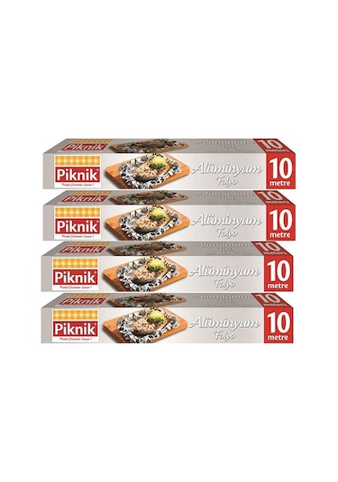 Piknik Alüminyum Folyo 10 mt x 4 Paket