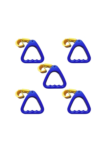 Araç İçi Tutamaç Üçgen El Tutamağı Askı Fonksiyonel Tofaş Dolmuş Otobüs Ofis Ev Mavi 5 Adet