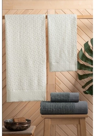 Toyigoo Toyigoo Altınbaşak Bambi Banyo Seti Antrasit Krem Renkli