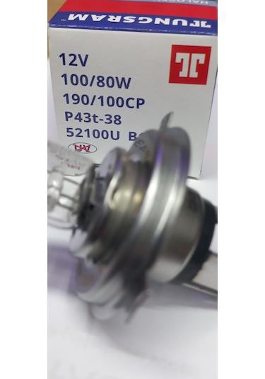 Tungsram 12v H4 Ampul 100/80w P43trally Tırnaklı
