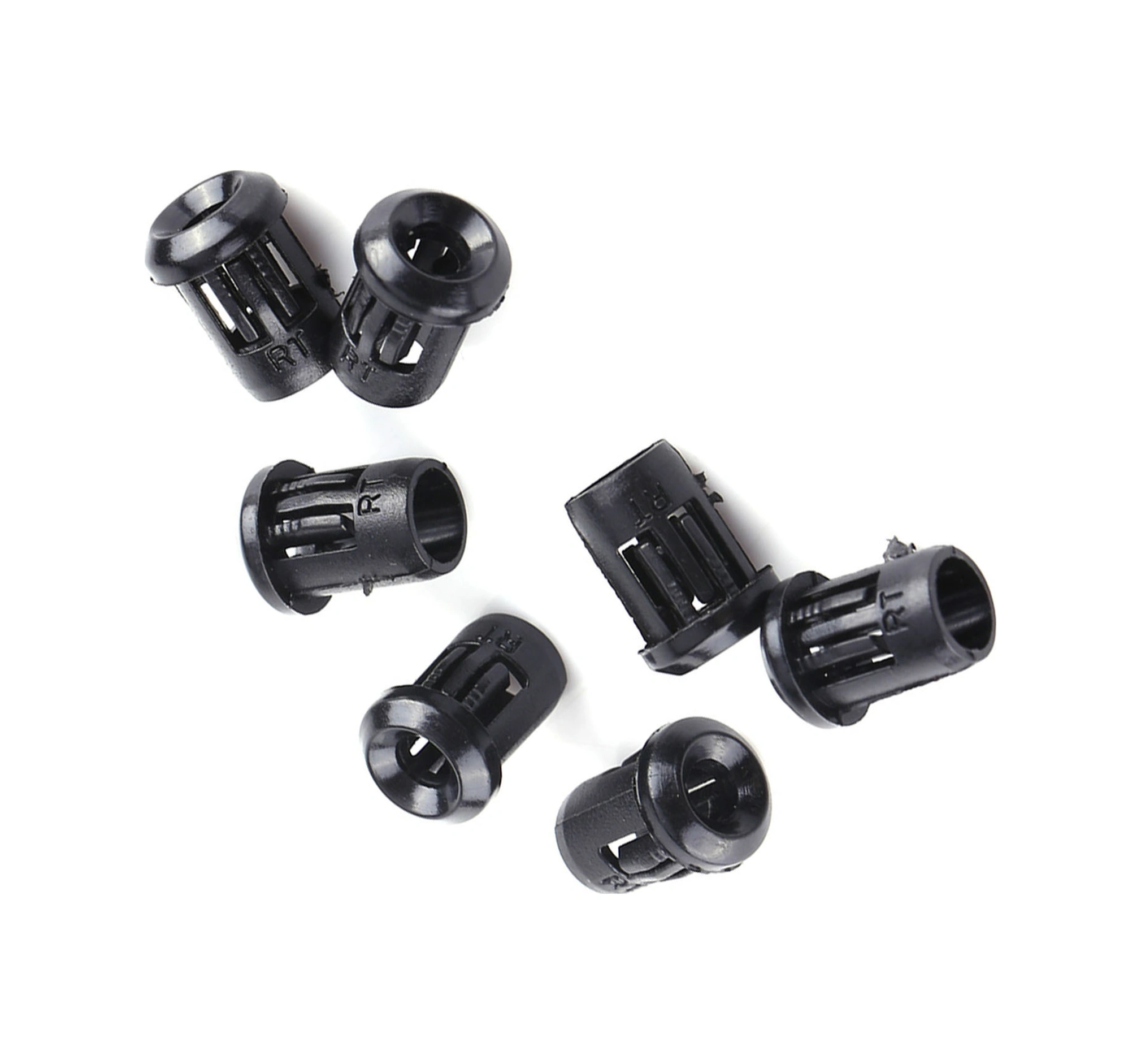 Tenfowee 50 Adet Siyah Nylon Led Tutucu - 5mm Iç Çaplı, Tahta Montajı İçin Dayanıklı Ve Kaliteli Malzeme