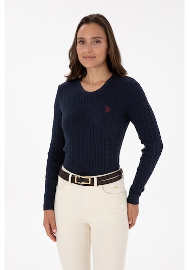 U.s. Polo Assn. Kadın Lacivert Kazak /triko 50313626-vr033 Lacivert