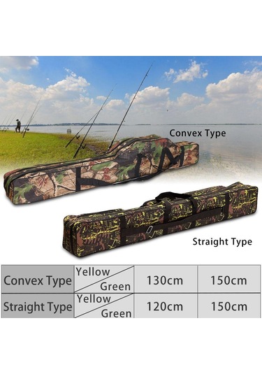 Lixada Balıkçılık Çantası Çift Katmanlı Büyük Kapasiteli Olta Takımı Çantası 120/150 Cm