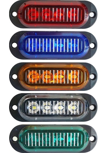 Sones 5 Adet Mk-087 Araba / Kamyon 4led Yan Marker Gösterge Işıkları Ampul Lamba Yeşil Işık