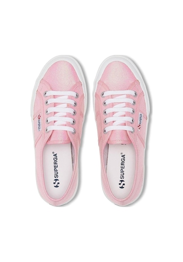 Superga 2750-lamew Kadın Gümüş Gri Sneaker Pembe