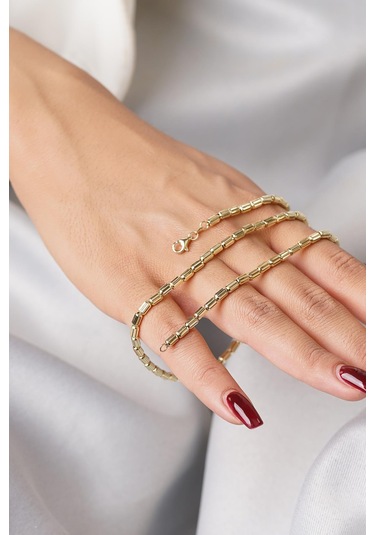 14 Ayar Altın Kalemli Roller Kolye Sarı Altın