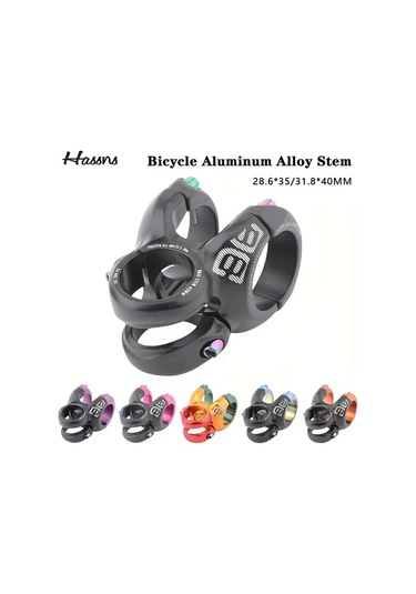 Motion003 Hassns Evrensel Aluminyum Bisiklet Govdesi Kirmizi Turuncu Yesil 28 6x35x40mm Dh Am Dag Bisikleti Kisa Gidon Kırmızı