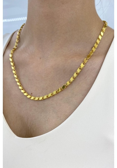 Zümrüt Sarraf 14 Ayar Altın Pullu Zincir Kolye 10 G 38096468