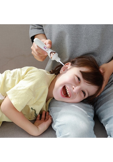 Hangfox Çocuklar İçin Parlak Fonsiyonu Taşınabilir Şarjlı Kulak Temizleme Seti, Profesyonel Ve Ev Kullanıma Uygun El Aletleri Yeni Fosfor Beyaz