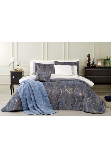 Özdilek Çift Kişilik 11 Parça Çeyiz Seti Novella İndigo