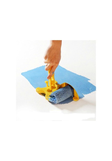 Temiz Kesim Boya Kenar Fırçası, Çok İşlevli Çıkarılabilir Temizleme Fırçası Duvar Tavan İçin Güvenli Aletler 1 Set Uzun Saplı