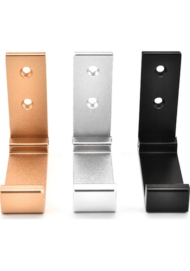 Siyah Alüminyum Alaşımlı Duvara Monte Katlanabilir Elbise Askısı Raf Havlu Ceket Bornoz Kancası Siyah