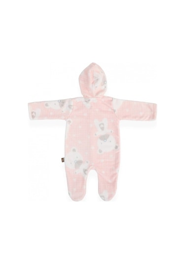 Bebitof 70324 Ayıcık Desenli Welsoft Bebek Tulumu