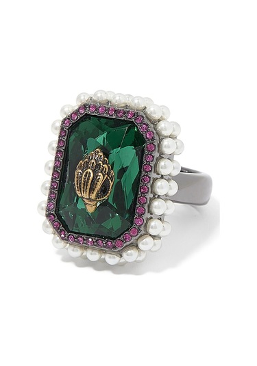 Emerald Cocktail Ring Kadın Yüzük 2x2x2.5 Cm Yeşil