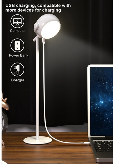 Reedark Şarj Edilebilir Çok Amaçlı Yatak Başı Lambası Ilık Beyaz