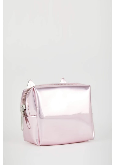 DeFacto Kadın Kedi Baskılı Fermuarlı Bozuk Para Cüzdanı W6316AZNSBR3